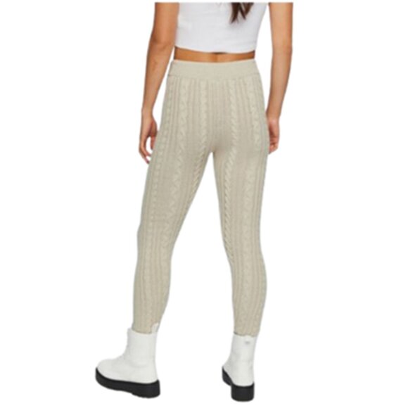 Cable Knit Ribbed Sweater Legging Pants - Picture 4 of 5
